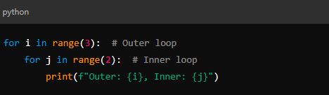 Nested loop